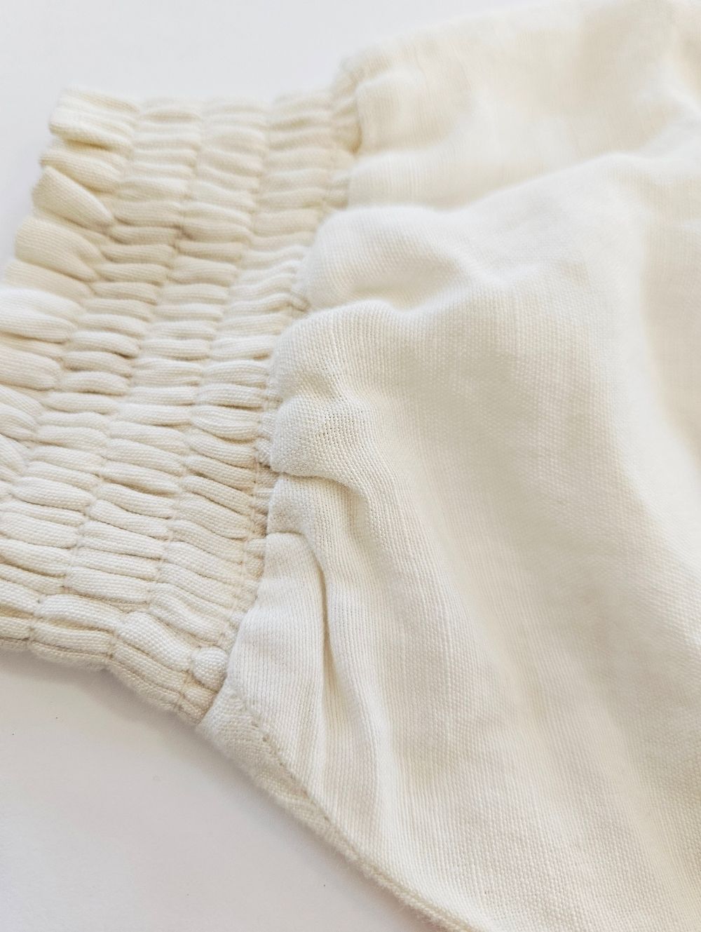 Cartolina Lizette Linen Blend Embroidered Belted Puff Sleeve Ivory Midi Dress M - Picture 15 of 16